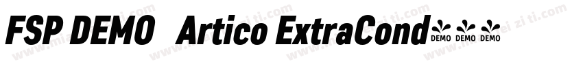 FSP DEMO   Artico ExtraCond字体转换